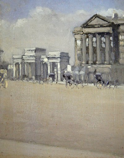 Hyde Park Köşesi, 1892 dolayları (tuval üzerine yağlı boya) by William Evelyn Osbourne