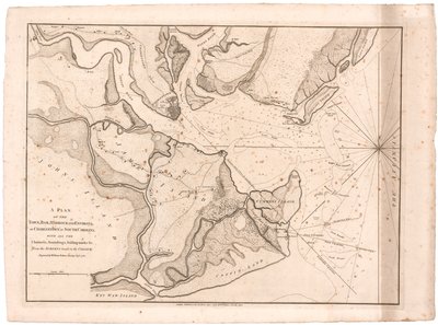 Charlestown Planı, SC, Faden by William Faden