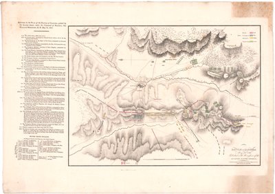 Albuera Savaşı'nı gösteren bir Plan by William Faden