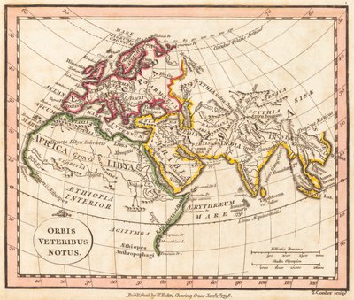 Antik dünya haritası by William Faden