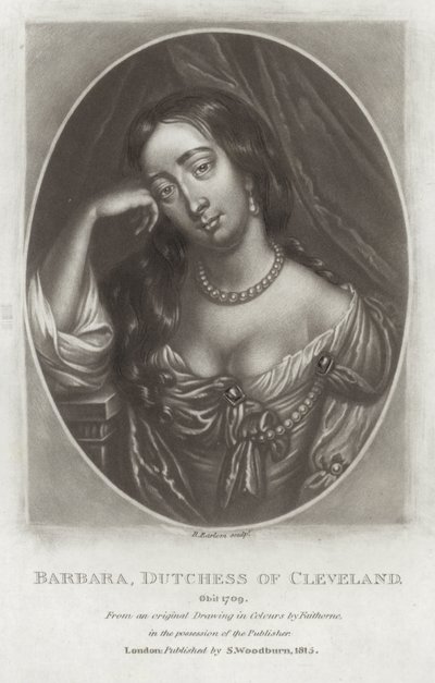 Barbara, Cleveland Düşesi by William Faithorne