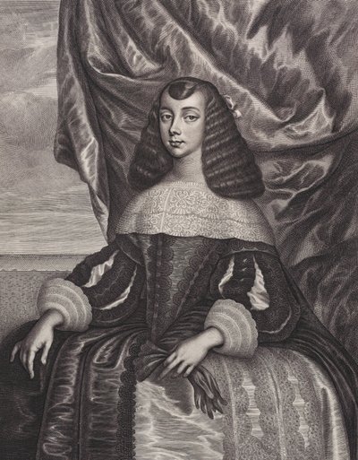 Bragançalı Catherine, 1662. by William Faithorne