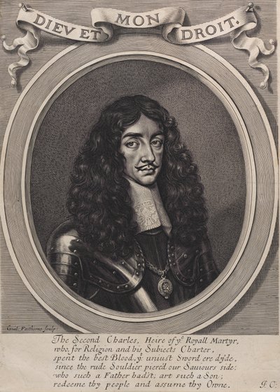 Kral II. Charles, 1660-70. by William Faithorne