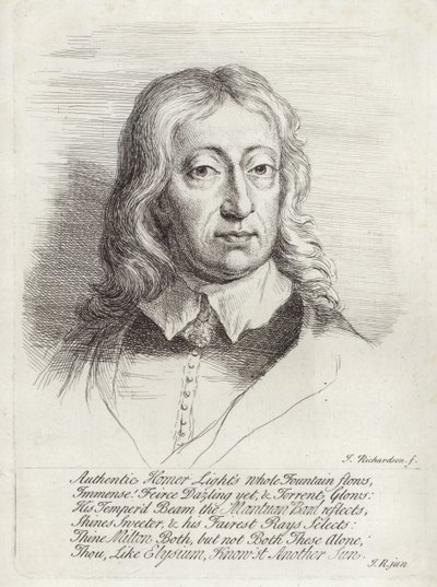 John Milton'ın Portresi by William Faithorne