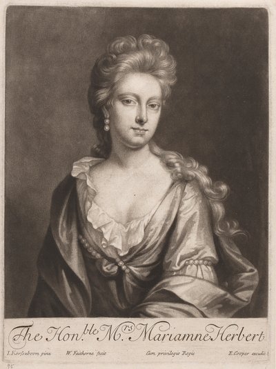 Saygıdeğer Bayan Marianne Herbert by William Faithorne