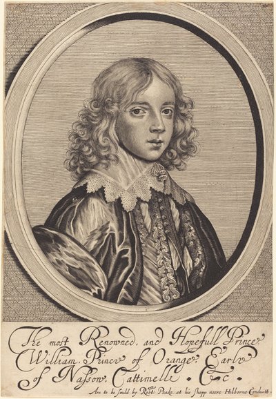 William II, Orange Prensi by William Faithorne