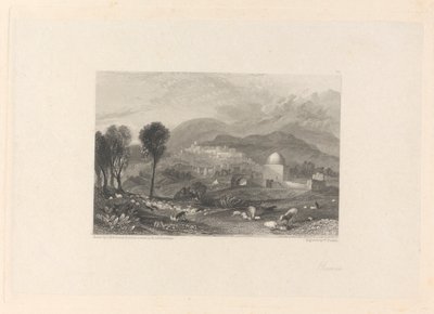 Ramah ve Rachel'ın Mezarı by William Finden