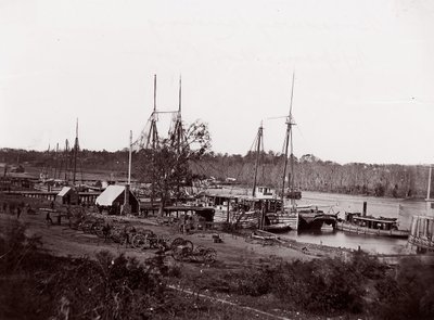 Broadway Çıkarması, Appomattox Nehri, 1864. by William Frank Browne