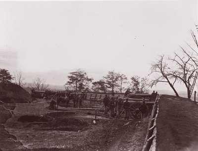 Dutch Gap, Virginia yakınlarında. Fort Brady, yaklaşık 1865. by William Frank Browne