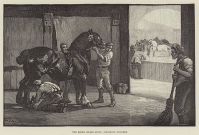Shire Horse Show, Son Rötuşlar by William Frank Calderon