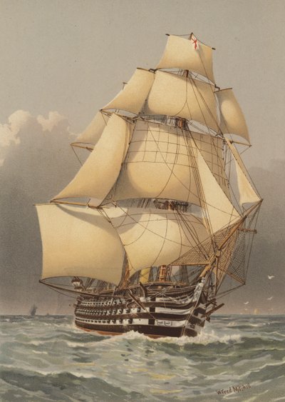 HMS Victoria, 121 silah by William Frederick Mitchell