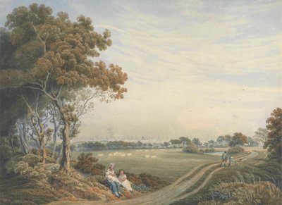 St. John's Wood'dan Londra Şehri'ne Uzaktan Bir Bakış by William Frederick Wells