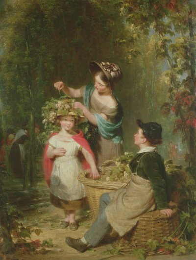 ದಿ ಹಾಪ್ ಗಾರ್ಲ್ಯಾಂಡ್, 1834 ಟರ್ಕ್ by William Frederick Witherington