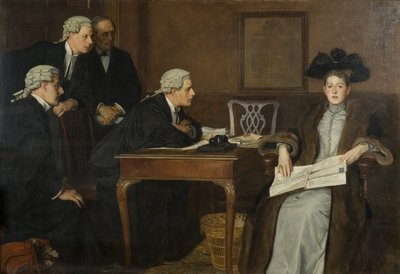 Davalı ve Avukat by William Frederick Yeames