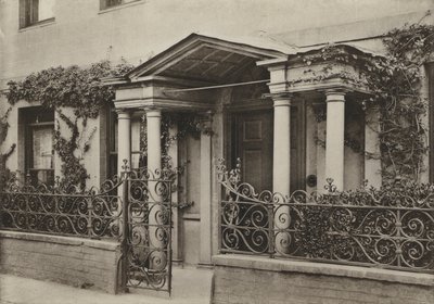 Kapı, Wimborne, Dorset'te Arcaded Sundurma (s/b fotoğraf) by William Galsworthy Davie