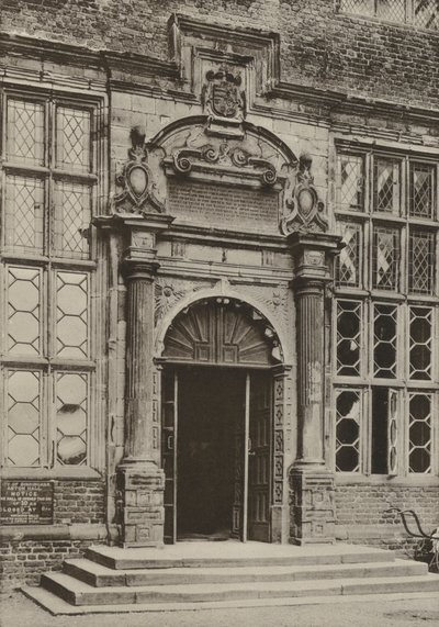 Kapı, Aston Hall, Warwickshire (s/b fotoğraf) by William Galsworthy Davie
