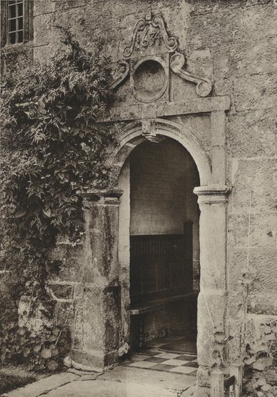 Doorway, "Batemans," Burwash, Sussex (s/b fotoğraf) by William Galsworthy Davie