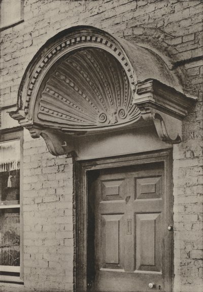 Doorway, Ledbury, Herefordshire (s/b fotoğraf) by William Galsworthy Davie