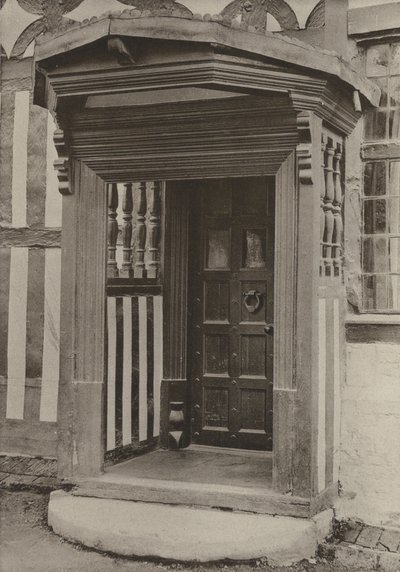 Kapı, Orta Ev, Mayfield, Sussex (s/b fotoğraf) by William Galsworthy Davie