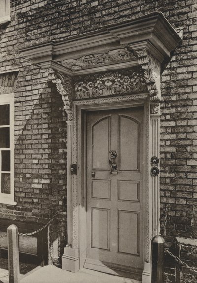 Doorway, West Street, Rye, Sussex (s/b fotoğraf) by William Galsworthy Davie