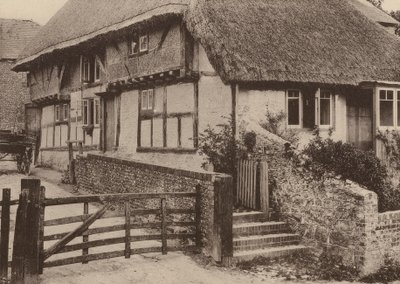 Çiftlik Evi, Bury, Batı Sussex (b/w fotoğraf) by William Galsworthy Davie