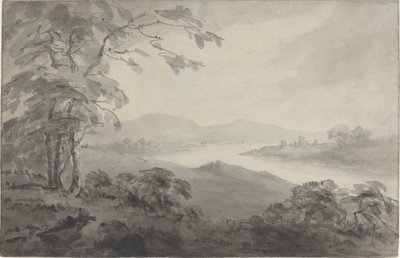 Harabeler ile Nehir Manzarası by William Gilpin