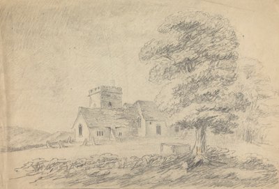 Boldre Kilisesi'nin görünümü by William Gilpin