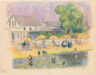 plaj sahnesi by William Glackens