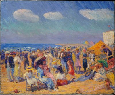 Sahilde insan kalabalığı by William Glackens