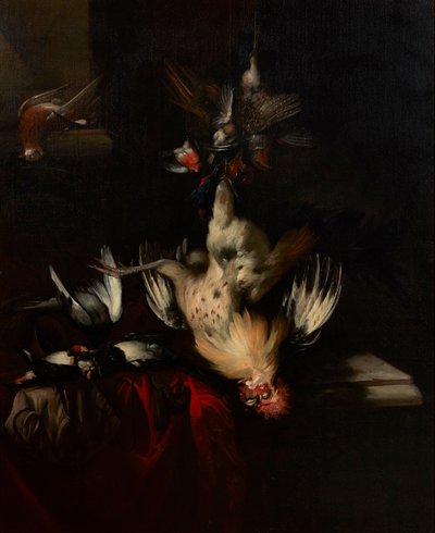 Bir Natürmort Ölü Oyun ve Ötücü Kuşlar (tuval üzerine yağlı boya) by William Gowe Ferguson