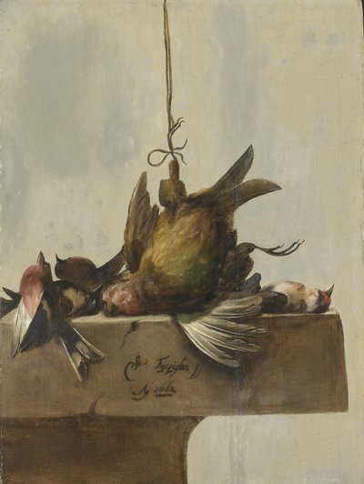 Kuşlarla Natürmort by William Gowe Ferguson