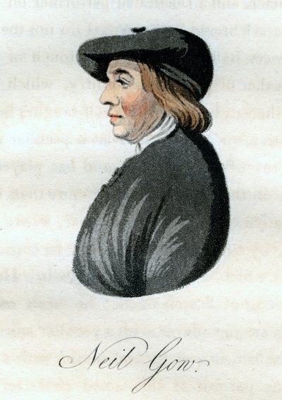 Neil Gow, İskoç kemancı, 1800. by William Green