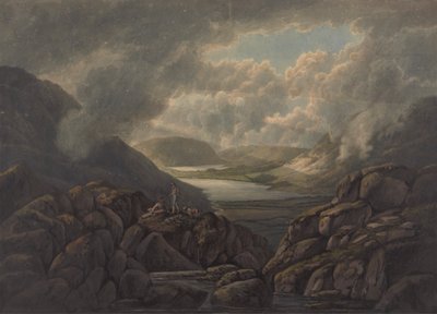 Lakes Buttermere ve Crummock Water'ın Görünümü by William Green