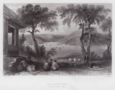 Dev Mezarından Büyük-Dere (gravür) by William H. Bartlett