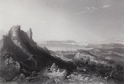 Lake of Tiberias (engraving) by William H. Bartlett