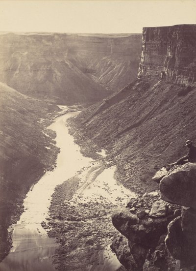 Büyük Kanyon, Colorado Nehri, Paria Deresi Yakınında, Batıya Bakmak, 1872. by William H. Bell