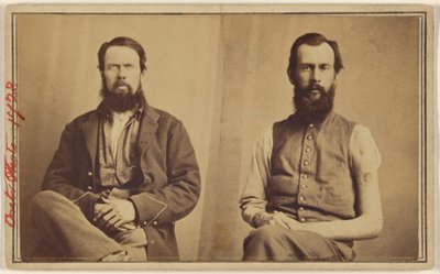 [Kimliği belirlenemeyen iki İç Savaş kurbanı oturuyor] by William H. Bell