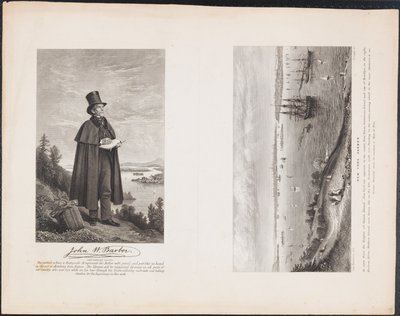 A. John W. Berber; B. New York Limanı, 1849 dolayları (gravür) by William H. Dougal