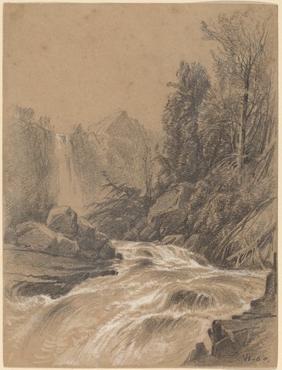 Dağ Manzarası, Dere ve Şelale by William Hart