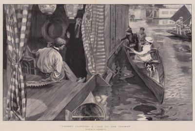 Flört Ederken Yakalandı, Thames Masalı by William Hatherell