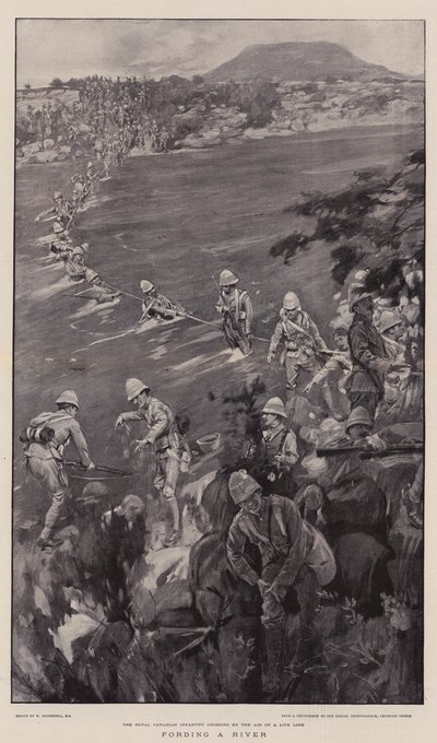 ಟರ್ಕ್ ನದಿಯನ್ನು ಫೋರ್ಡಿಂಗ್ ಮಾಡುವುದು by William Hatherell