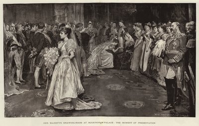 Majestelerinin Buckingham Sarayı'ndaki Misafir Odası, Sunum Anı by William Hatherell
