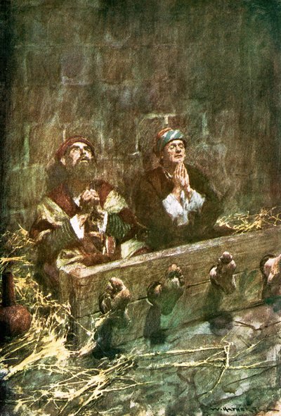 Paul ve Silas hapiste by William Hatherell