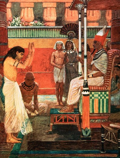 Firavun rüyasını anlatıyor by William Hatherell