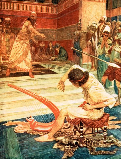 Saul ve Davut by William Hatherell