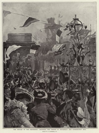 Alayı Dönüş, Piccadilly Köşesi ve Anayasa Tepesi by William Hatherell