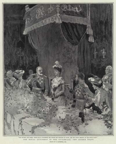 Lonca Salonundaki Kraliyet Öğle Yemeği, İkinci Tost by William Hatherell