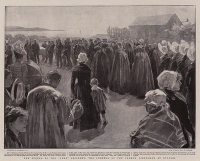 Fransız Balıkçısının Etaples'teki Cenazesi Leda Olayının Devamı by William Hatherell