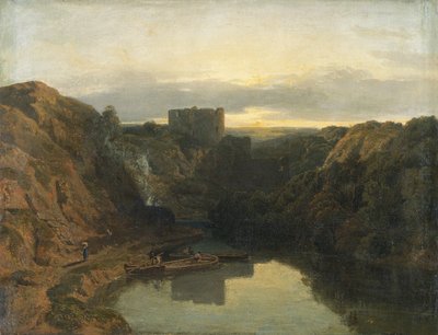 Cilgerran Kalesi (tuval üzerine yağlıboya) by William Havell
