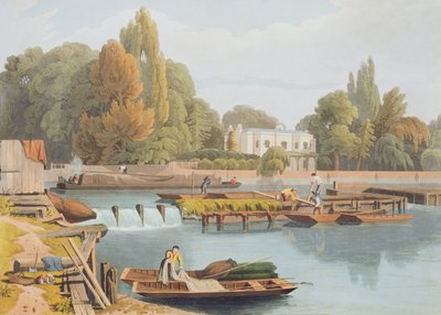 Robert Havell the Younger (1793-1878) tarafından oyulmuş Marlow Köprüsü